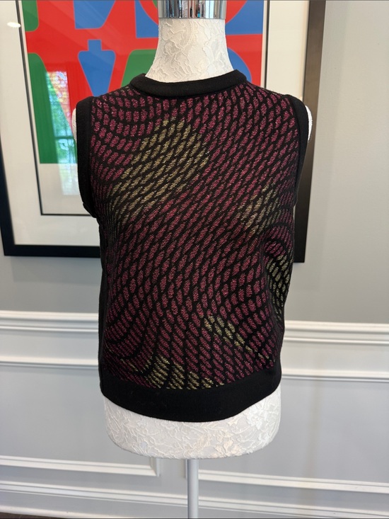 Missoni Tops - M Missoni Pink and Gold Patterned Sleeveless Knit Top